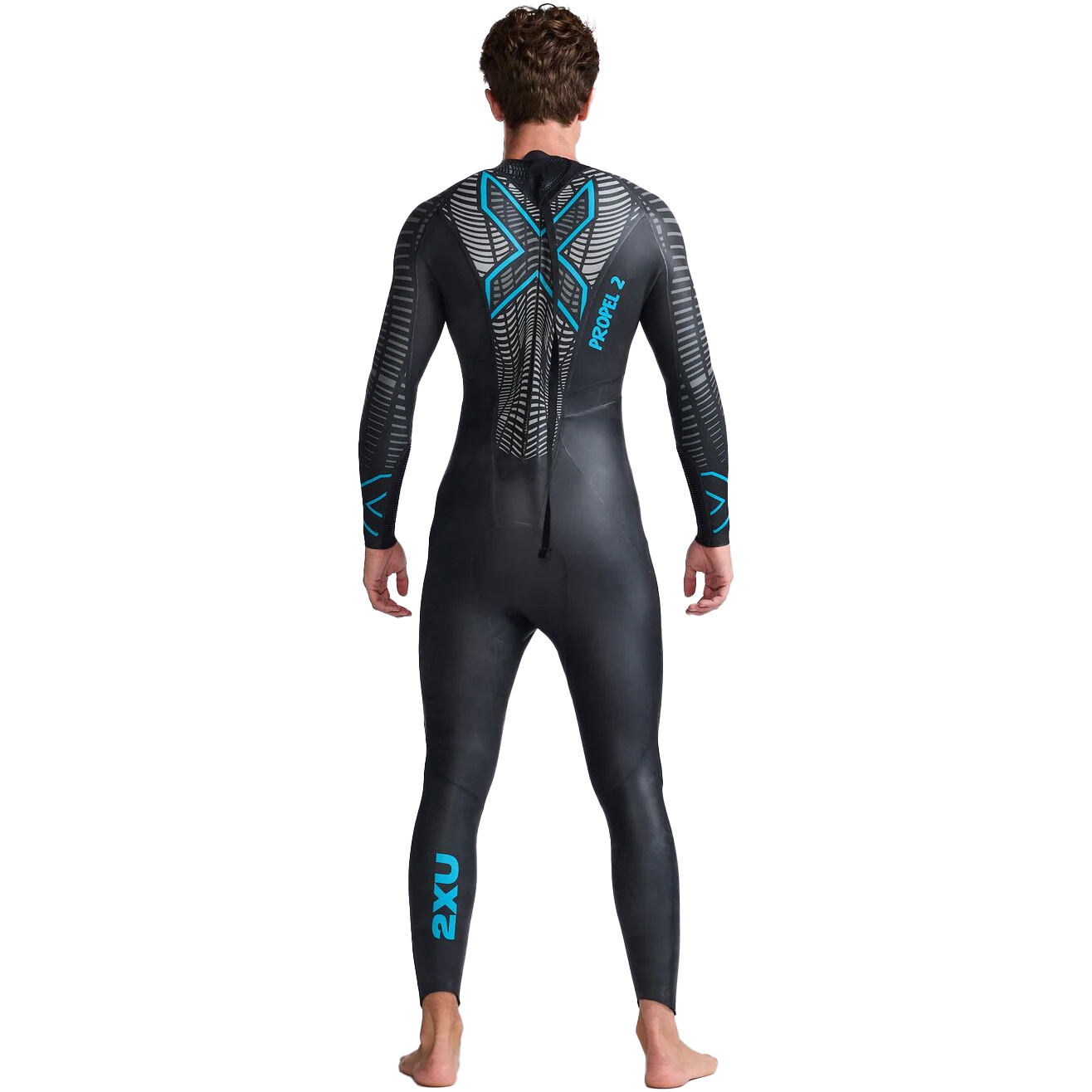 2026 2XU Mens P:2 Propel Swim Wetsuit MW4990c - Black / Aloha